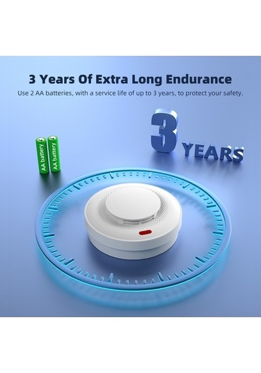Trendooze Duman Dedektörü 360 Algılama, Kablosuz Alarm, Ev & Ofis Güvenlik