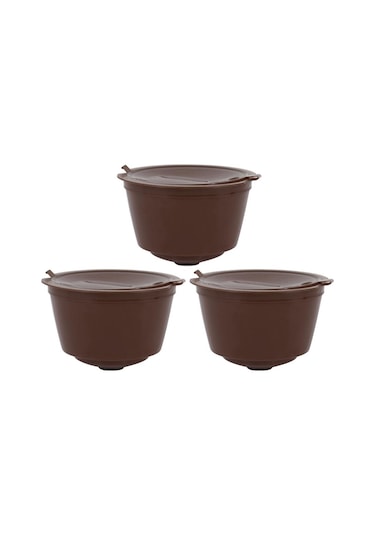 Homyl Nescafe Kahve Makinesi Için 3 Adet Yeniden Kahverengi