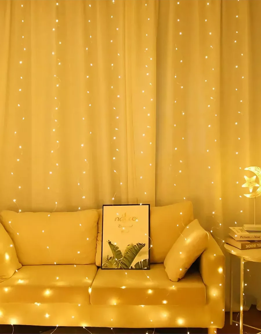 Lesnyak Usb Beyaz Sıcak Işık Perdesi Işıklandırma 189643420 Beyaz Sıcak