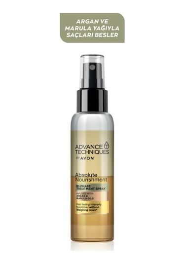 Avon Advance Techniques Argan ve Marula Yağı İçeren Çift Fazlı Saç Spreyi 100 ML