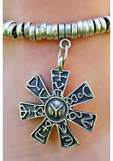 Antik Gümüş Kaplama Özel Figür Şekilli El Yapımı Kadın Halhal Gümüş