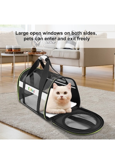 Cbtx Funadd Pet Seyahat Taşıma Çantası Omuz Katlanabilir Tote Çanta Gri