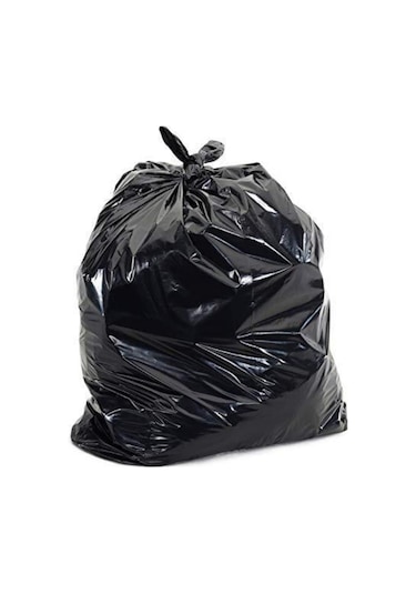 GNR Endüstriyel Jumbo Çöp Torbası Poşeti - 2 Kat - Siyah - 400 Gr. - 80x110 Cm. -10 Adetlik Rulo CT0