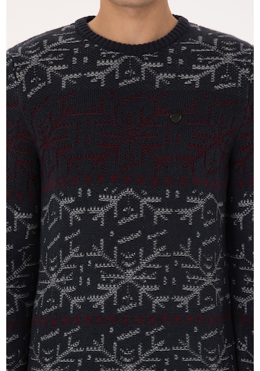 U.S. Polo Assn. Erkek Açık Lacivert Kazak 50308237-VR059 U.S. Polo Assn. Erkek Açık Lacivert Kazak 50308237-VR059