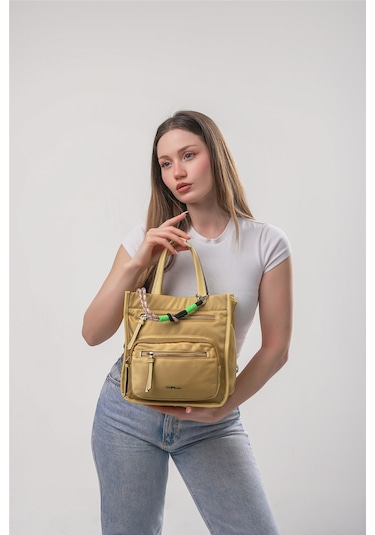 Ççs 18297 Kadın Çapraz Askılı El Çantası Sarı