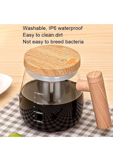 Ganzhoushop Stil: Sones Şarj Renkli Otomatik Kupası, Kupası Kupa Karıştırma Kahve Elektrikli Edilebilir Akçaağaç 400ml Zx - Hızlı Şarj Özellikli Diğer