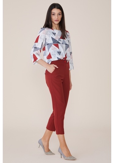 Soralline Kadın Kiremit Pantalon 1695 Kiremit