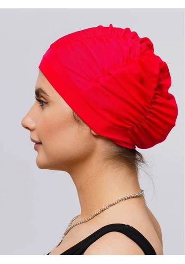 Topichome Havuz İçin Kumaş Yüzme Bonesi 165978547 Kırmızı