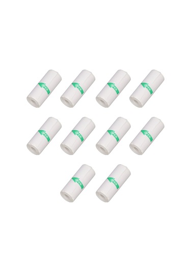 Moveevo 57x25mm Transparan Termal Yazıcı Kağıdı - Kendinden Yapışkan, Etiket/fotoğraf Yazdırma, 10'lu Paket 10 Rulo