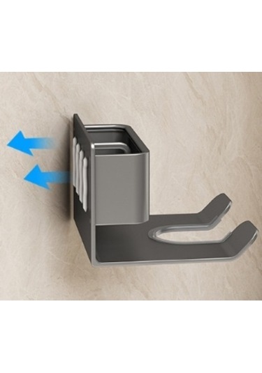 Lichen Saç Kurutma Makinesi Depolama Rafı, Delik Açmaya Gerek Siyah