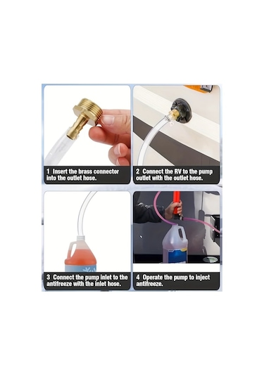 Chuangyinshop Winter Rv Pompa Kit 1 Set Manuel Pompa Kit 3 Klipsli Anti Freeze Su Sistemi