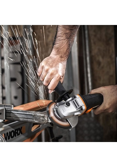 Worx WX800 20Volt 2.0 Ah. Li-ion Çift Akülü 115 MM Profesyonel Şarjlı Avuç Taşlama