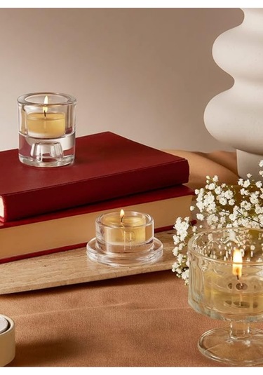 Lavanta Kokulu, Lila Renkli 4 Saat Yanma Süreli Tea Light Mum 18'li Paket