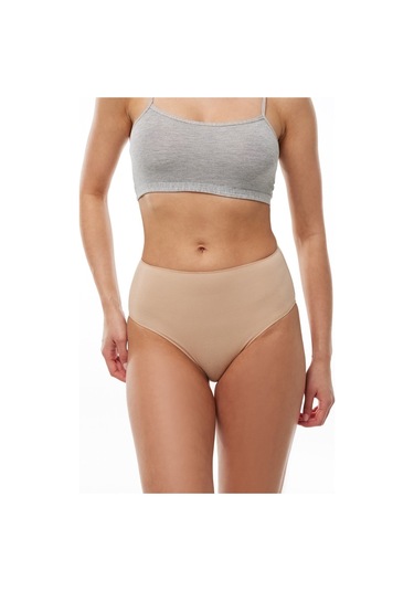 Malabadi Kadın Ten 2 Li Paket Modal Yüksek Bel Slip Külot 1955 Ten