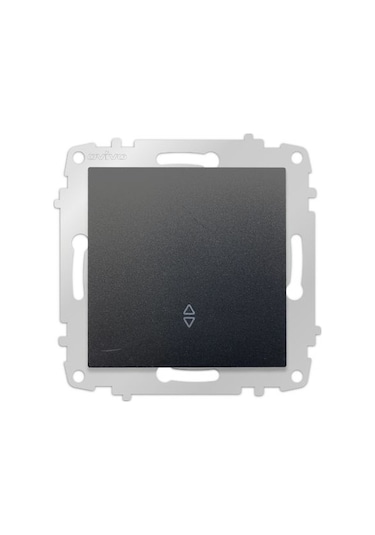 Ovivo Grano Siyah Natural Vavien Anahtar Çerçevesiz - 10 Adet