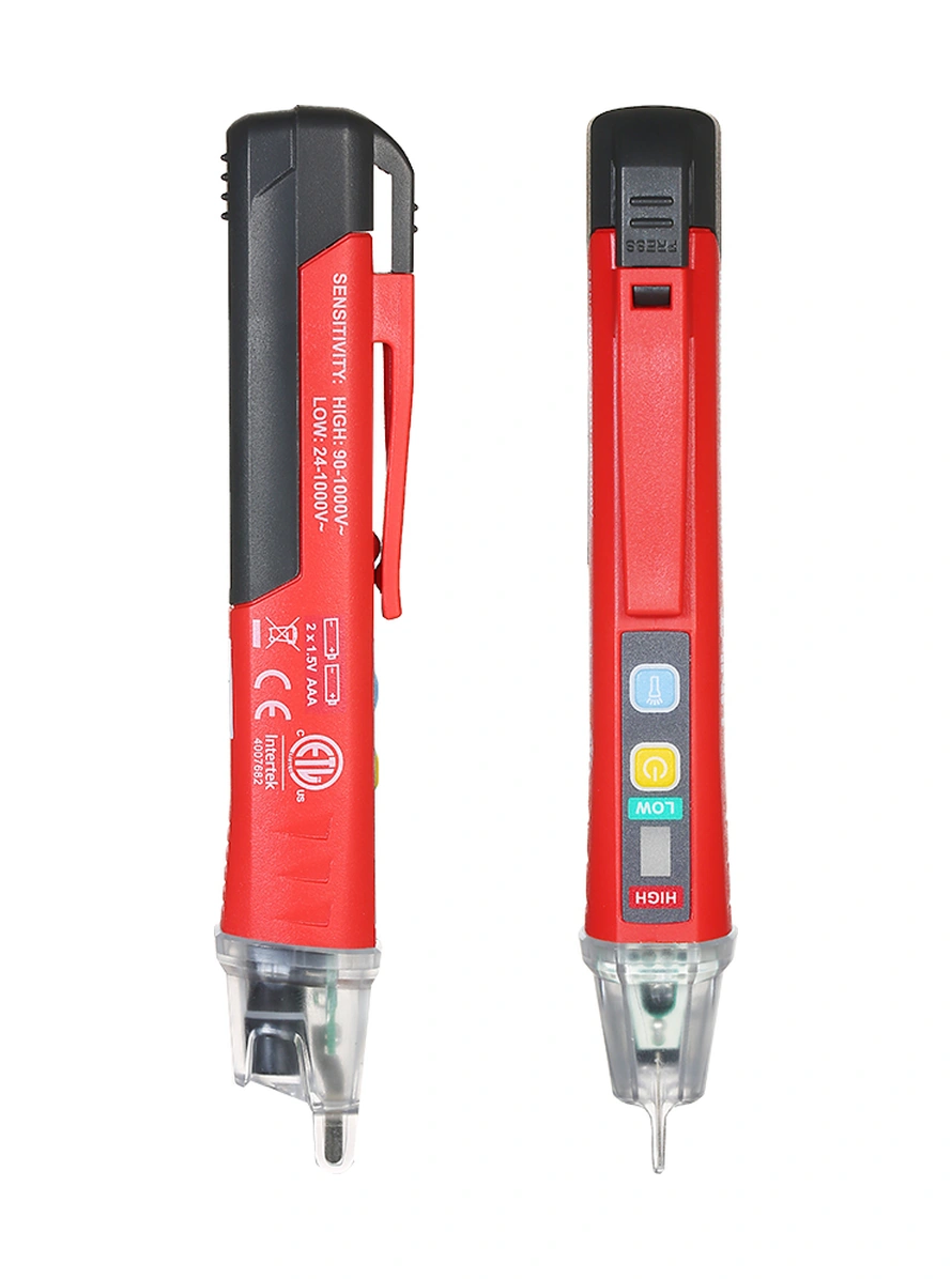 Yunboo Unı-t Ut12d Akıllı Voltaj Testeri: 24v-1000v Aralığında Ac Tespiti, Sıfır-ateş Tel Tanıma, Işık Ve Sesli Alarm, Fener Özelliği, Pil Yok