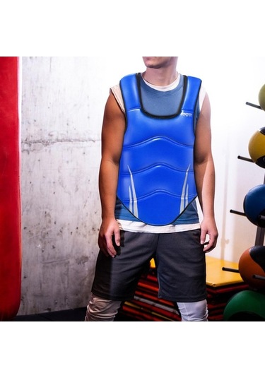 Pazly Suntek Karate Göğüs Koruyucu Elastik Boks Sporu S-mavi Mavi Mavi