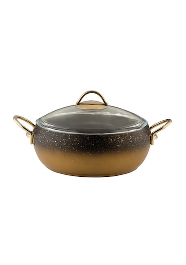 22 Cm Güveç Derin Tencere - Gold