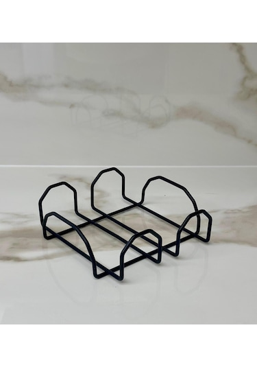 Özel Tasarım Kare Peçetelik Siyah