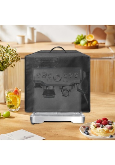 Dolıty Kahve Makinesi Toz Kapağı, Tezgah Üstü Cihazlar Için Siyah