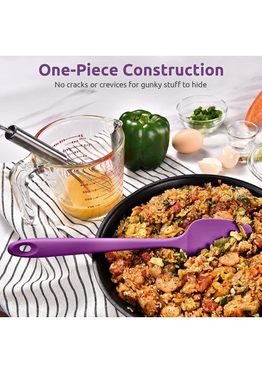 Silikon Kaşık Seti 3lü Büyük Boy Yanmaz Yapışmaz Çizmez Özel Renk