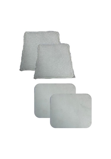 Knsz minder seti 2 li zng&mğr&uslu beyaz kumaş tel bar sandalyesi oturma ve sırt minderi set