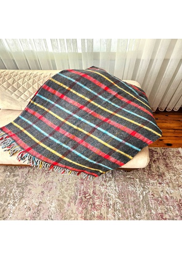 Çift Kişilik Pamuklu Battaniye 180x200 Cm 5045 Çok Renkli