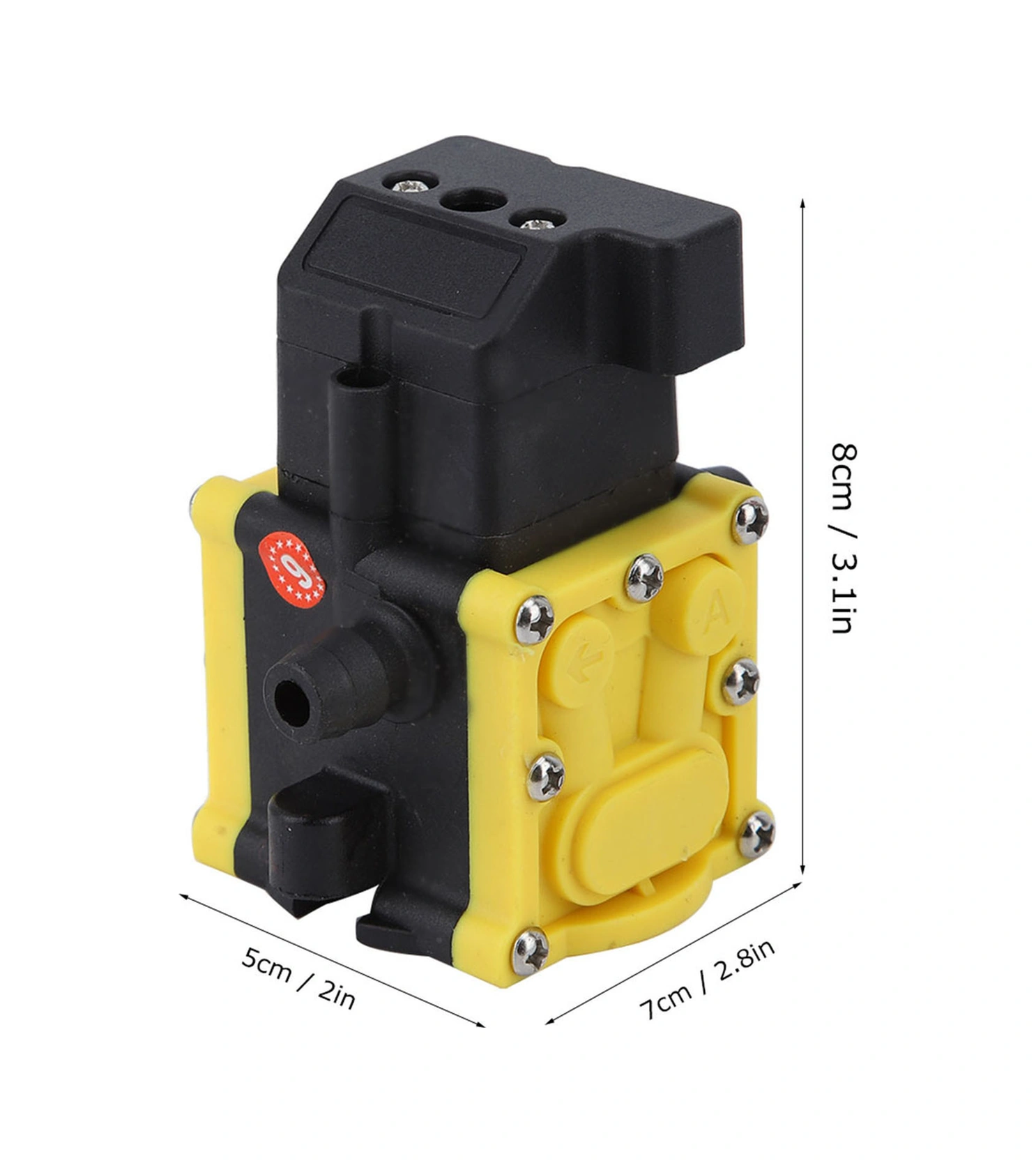 Hangfox 12v Elektrikli Bahçe Spreyi Su Pompası Kafa - Otomatik Emme Diaphragma Pompa Başlığı - Ziraat, Ormancılık İçin Dayanıklı Plastik Aksesuar