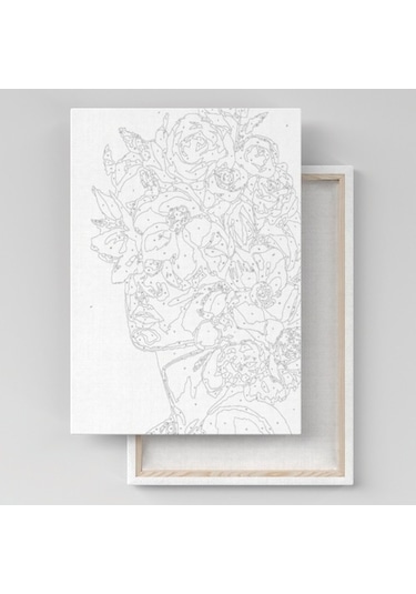 Sayılarla Boyama Tuval Seti 40X50 Cm - Aynadaki Kadın