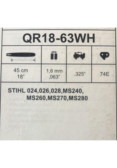 Hsgl Motorlu Testere Stıhl Uyumlu 3/25 37 Diş Pala Kılavuz Set Stıhl 024 026 028 Ms240 260 270 280 Modellere Uyumlu