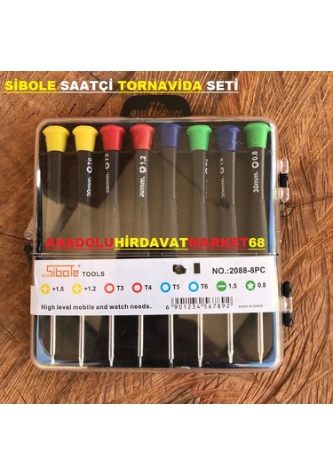 Sibole 8 Parça Saatçi Tornavida Seti Telefon Tornavida Seti