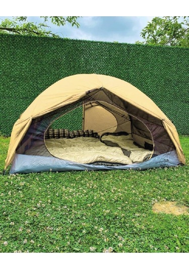 Campout Neptün 4 Mevsim 3 Kişilik Çadır Krem