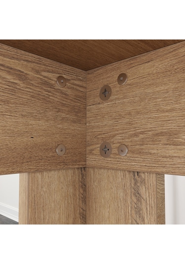 Pasific Home Single Mutfak Yemek Masası, 90x90 cm, Kare, Koyu Meşe