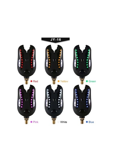 Artfulabode Uyarı Ses Led Kiti Kırmızı Kablosuz Isırık Göstergesi Dijital Balık Balık Balık Alım Alarmları Alarmı Alarm Bb Kırmızı