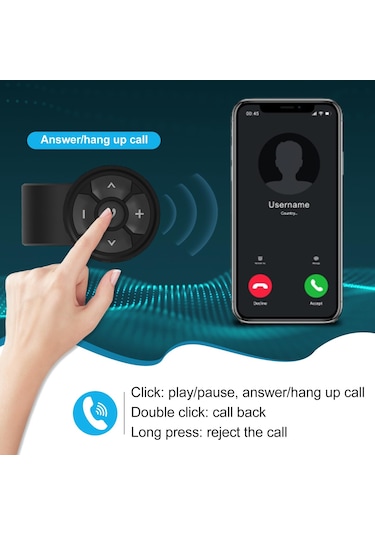 Kask Kulaklık Bluetooth Uzaktan Kumanda, Kablosuz Bluetooth