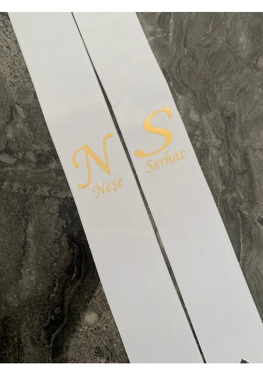 Gelin Damat Isimli Tören Takı Kurdelesi 2 Adet B-48