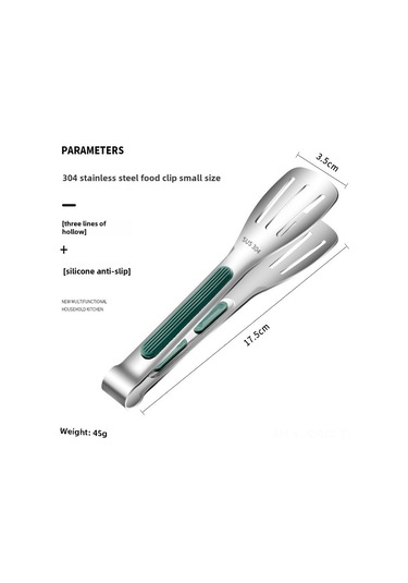 Springsun 304 Paslanmaz Çelik Gümüş Yeşil Kollu Üç Çizgili Ticari Gıda Kapağı - Kore Stili Barbekü, Izgara Ve Biftek Kullanıma Uygun Diğer