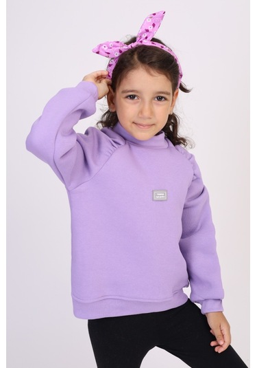 Toontoy Kız Çocuk Sweatshirt Lila