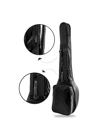 Soft Case Kısa Sap Bağlama Saz Kılıfı Siyah