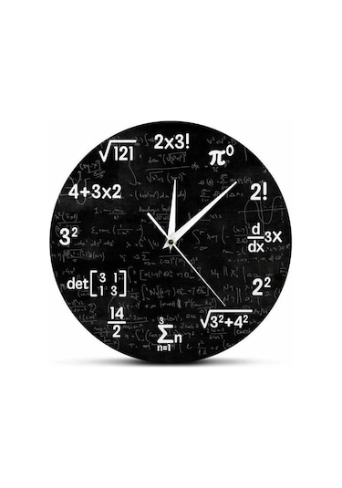Matematik Duvar Saati Mezuniyet Hediyesi Çocuklar İçin Formül Matematik Sembolleri Saati Yatak Odası Dekorasyonu Duvar Dekorasyonu Oturma Odası Saati Diğer