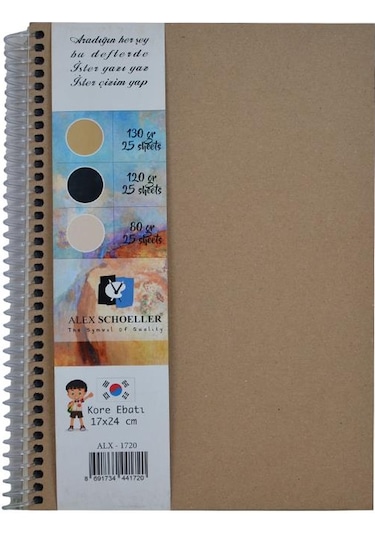 Alex Schoeller Çok Amaçlı Eskiz Defteri 17x24 Cm