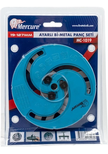 Mercure Mc-1019 Ayarlı Bi-metal Delik Testere Panç Seti 19-127 Mm