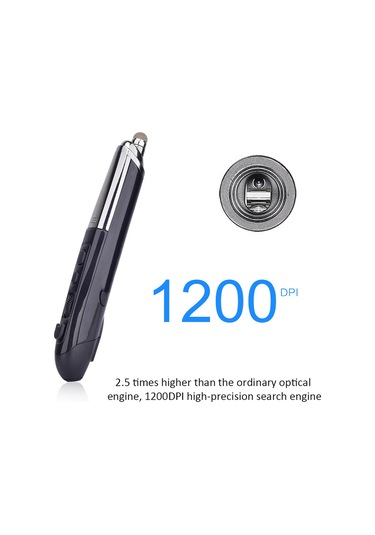 Geeroyoo Pr-08 Kablosuz Dokunmatik Kalem - 1600dpı, Web Gezinti Ve Sunum İçin Ergonomik Tasarım 001