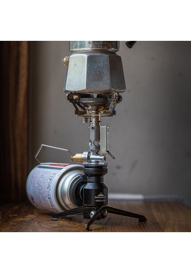 Geeksen Alüminyum Katlanabilir Tripod: Otomatik Gaz Kapatma Özelliği, Kamp Ocakları Ve Isıtıcılar İçin Sabit Konstruksiyon, Siyah Siyah