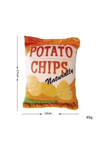 Tineke Cips Dayanıklı Sesli Köpek Oyuncağı Patato