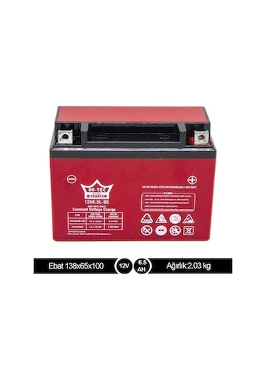 12v 6.5ah Ortec Akü 12n6.5l-bs Jel Akü