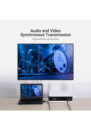 Springsun Vention Aarbg 90 Derece Hdmı 2.0 Dik Açı Kablosu 4k&3d Dijital Hd Kablo Tv Ps3/4 Ayırıcı Video Ses 1,5 M İçin Yedek