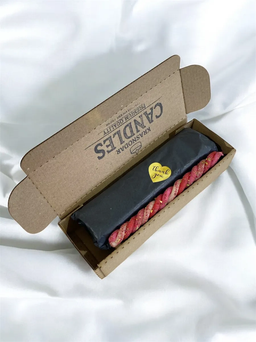 Aura Büyülü Mum Seti - 12 Adet Bürgü. 300272387 Kirmızı