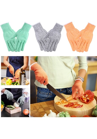 Vkemall Kesmeye Dayanıklı Kaydırmaz Eldiven - Seviye 5 Koruma, Statik Geçirmez