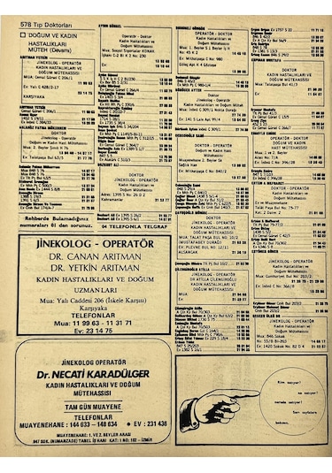 İzmir 1982-1983 Meslek Reklam İlanı Efemera S577